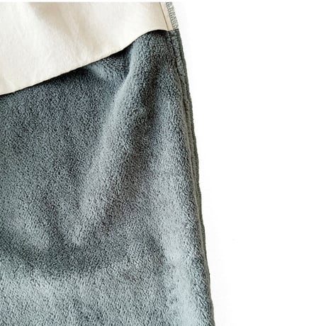 COMFORTABLE REASON / FLEECE BACK SLACKS / BLACK