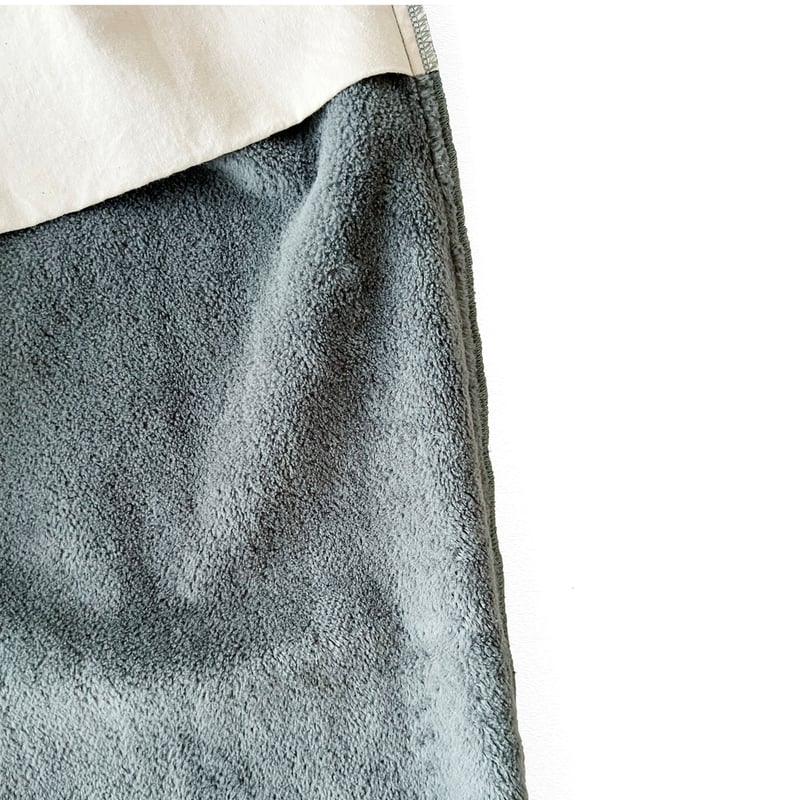 COMFORTABLE REASON / FLEECE BACK SLACKS / BLACK