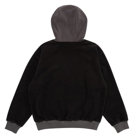 LQQK STUDIO / FLEECE HOODIE / BLACK
