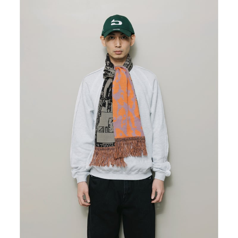小物 BAL baloriginal JACQUARDKNITSOCCER SCARF baloriginal jacquard knit soccer scarf