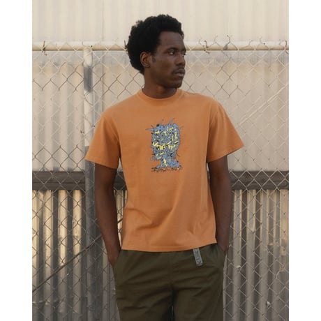 BRAIN DEAD / SCRAMBLED HEAD T-SHIRT / CUMIN