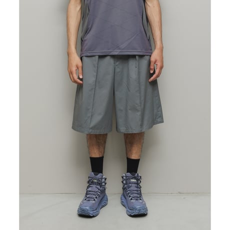BAL / COTTON TWILL OVER SIZED BERMUDA SHORT / ASPHALT