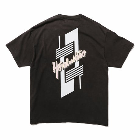 HOMBRE NINO / ACID WASH S/S PRINT TEE / BLACK