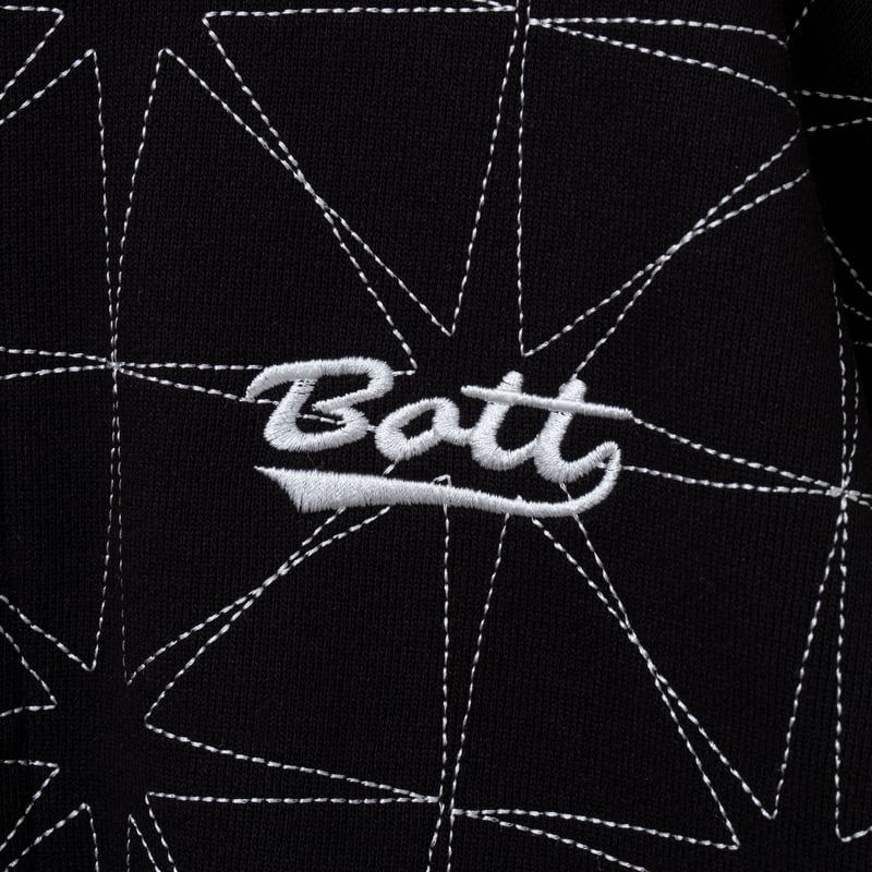 BoTT / SPARKLE STITCH ZIP HOODIE / BLACK | Soph BoTT / SPARKLE STITCH ZIP HOODIE / BLACK | Soph