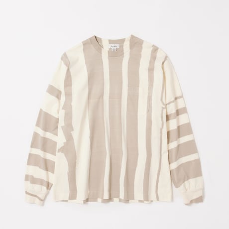 tone / INJECTION DYEING L/S T SHIRT / BEIGE