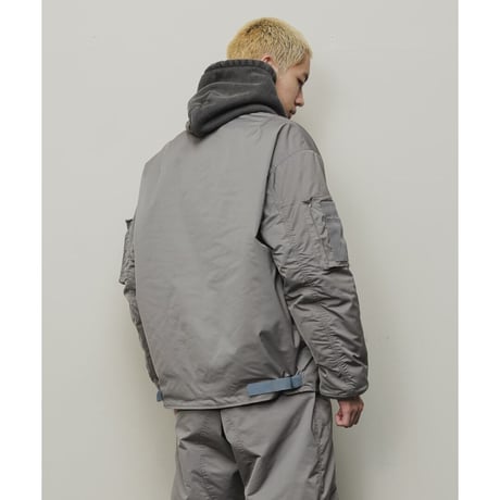 BAL / NYLON TWILL BOMBER / ANTHRACITE
