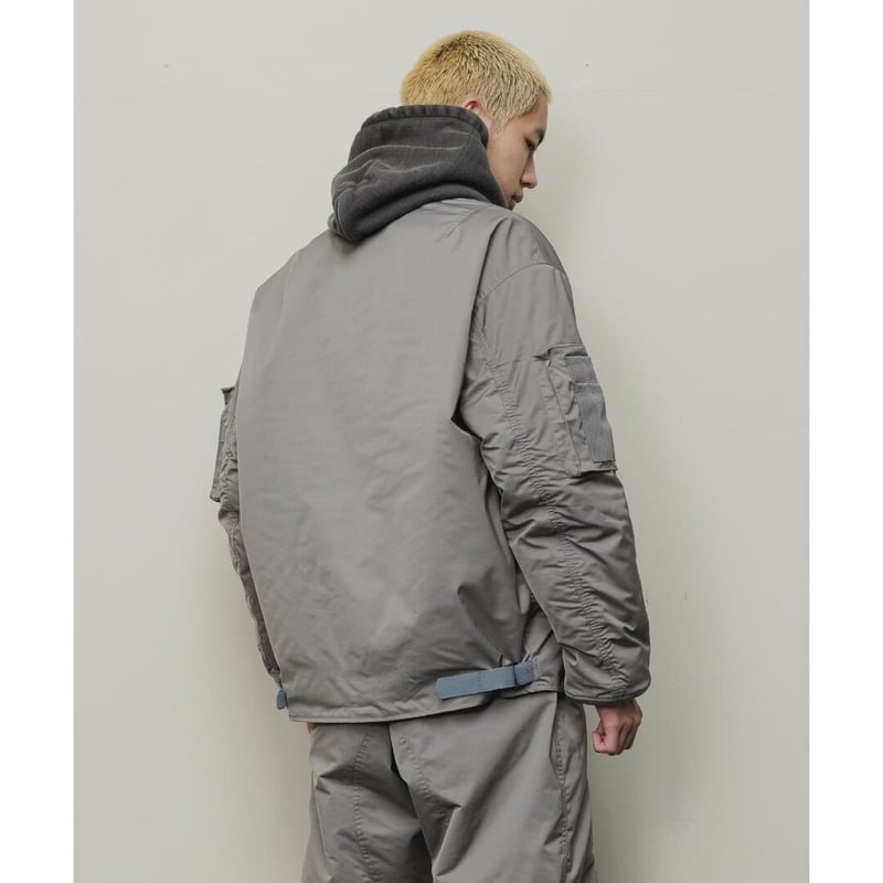 BAL / NYLON TWILL BOMBER グレー MA-1ジャケット BAL / NYLON TWILL BOMBER / ANTHRACITE | Sophomore