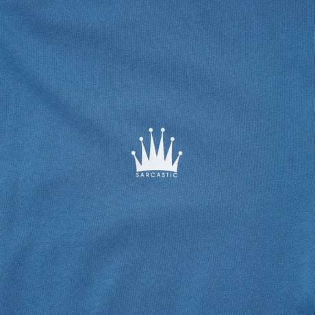 SARCASTIC / HOMME CROWN SHORT SLEEVE TEE / S.BLUE