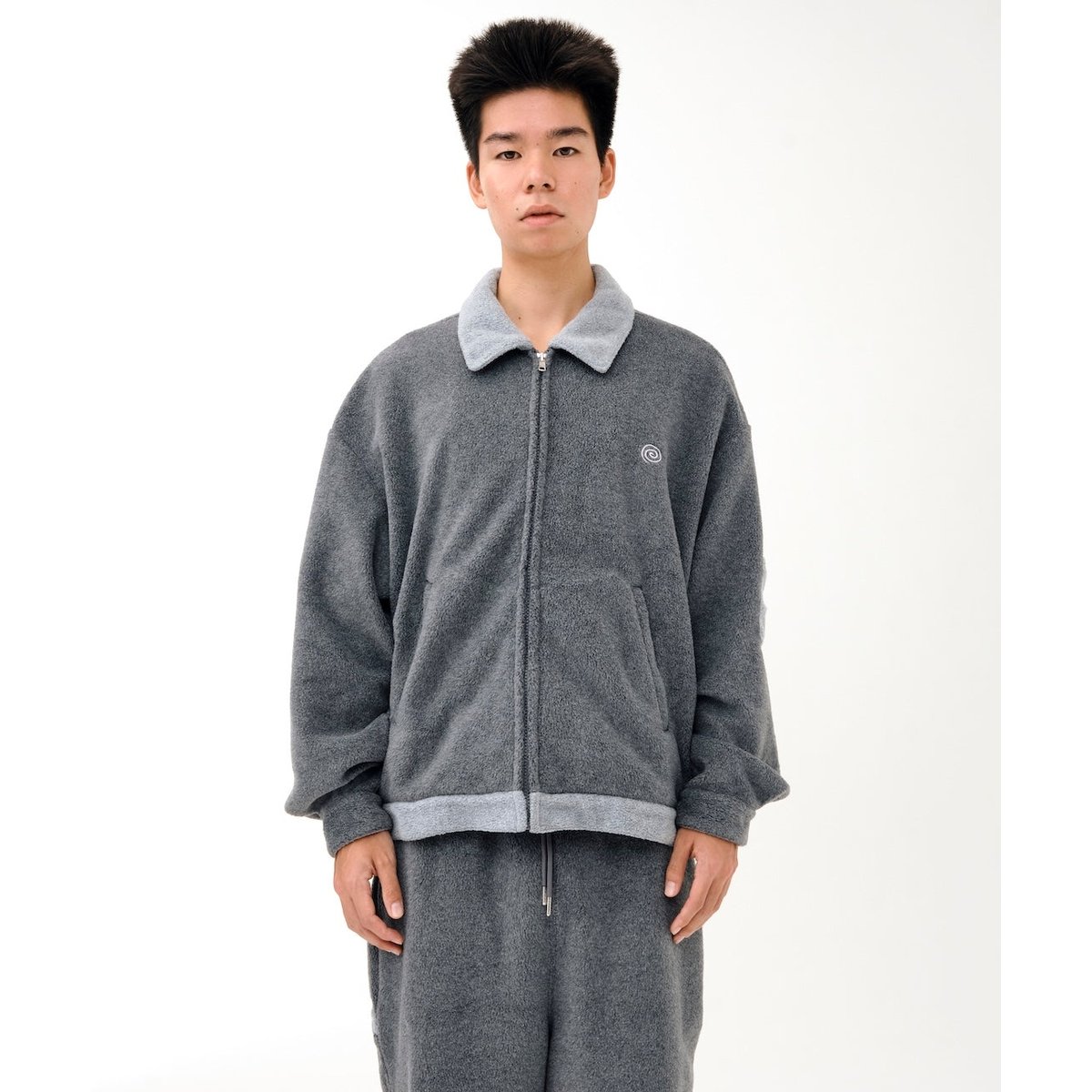 ジャケット・アウター sol soonerorlater SOL soonerorlater / FLEECE WORK JACKET / GRAY |