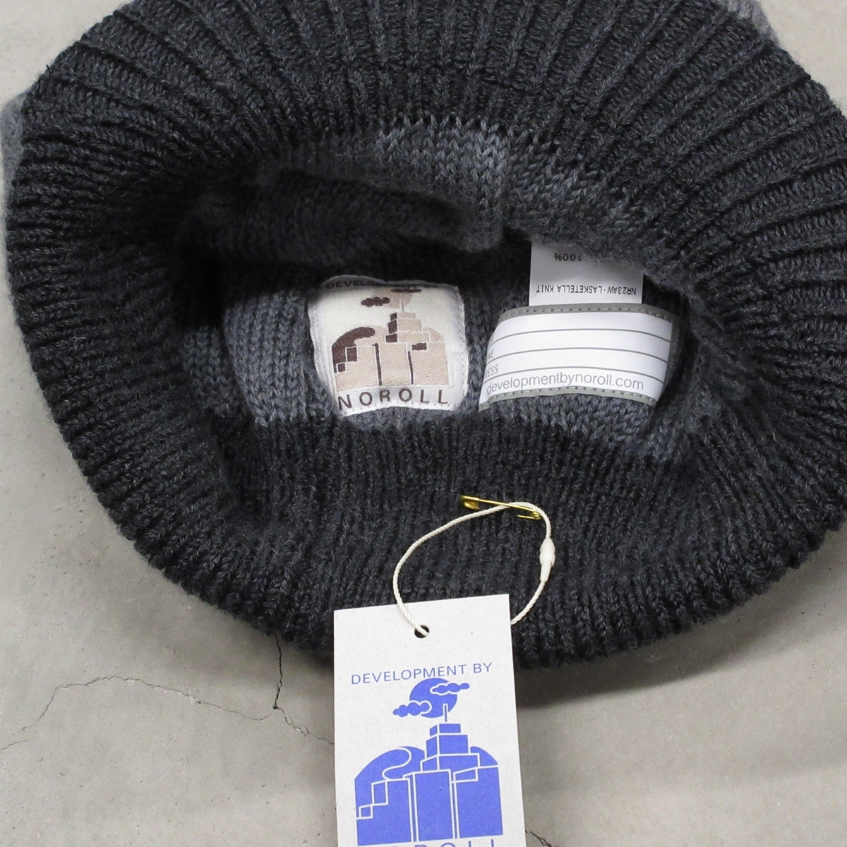 帽子 NOROLL  LASKETELLA KNIT(BROWN) NOROLL