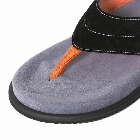 HOMBRE NINO / x DOUBLE FOOT WEAR SUEDE SANDAL / BLACK/GREEN
