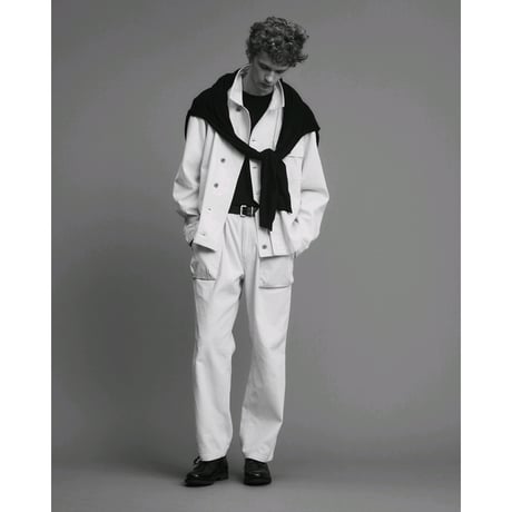 BAL / HERRINGBONE CREW PANT / BLACK
