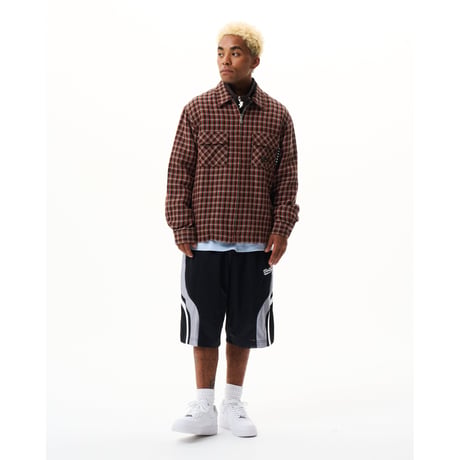 BoTT / PIPED MESH SHORT / BLACK