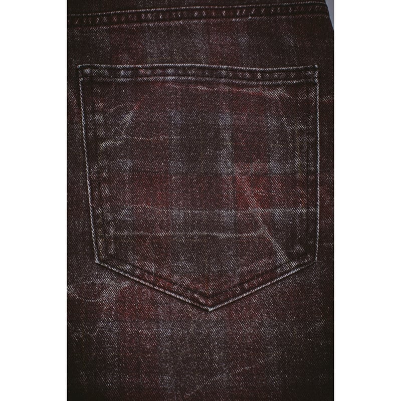 FUCKING AWESOME / MILLER PLAID DENIM SHORT / RE
