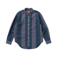 SPECIAL GUEST K.K. / PATTERN MIX SHIRT / NAVY