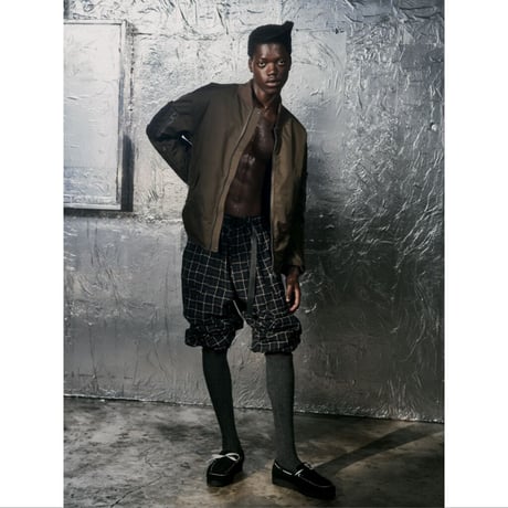 BAL / WIDE MOUNTAIN PANT / BLACK PLAID