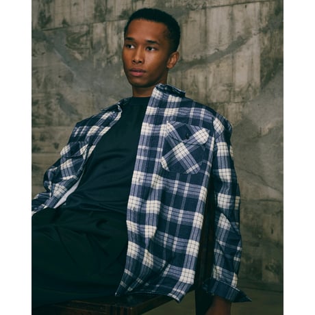 tone / MESH T SHRT  / NAVY