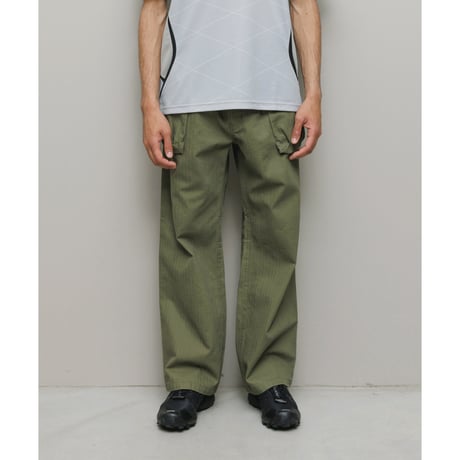 BAL / HERRINGBONE CREW PANT / ARMY GREEN