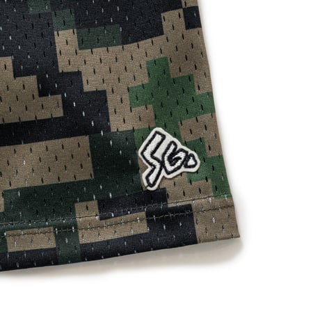 SPECIAL GUEST K.K. / SEX CAMO MESH SHORTS / GREEN
