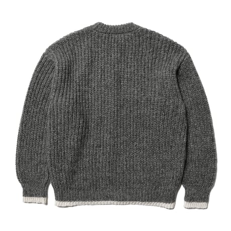 tone / KID MOHAIR MIX SWEATER / CHACOAL