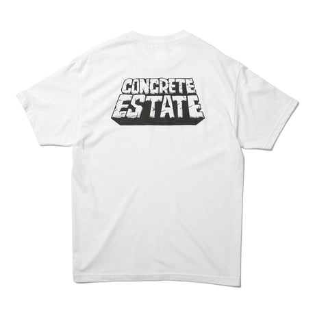 HOMBRE NINO / S/S PRINT TEE (CONCRETE ESTATE) / WHITE