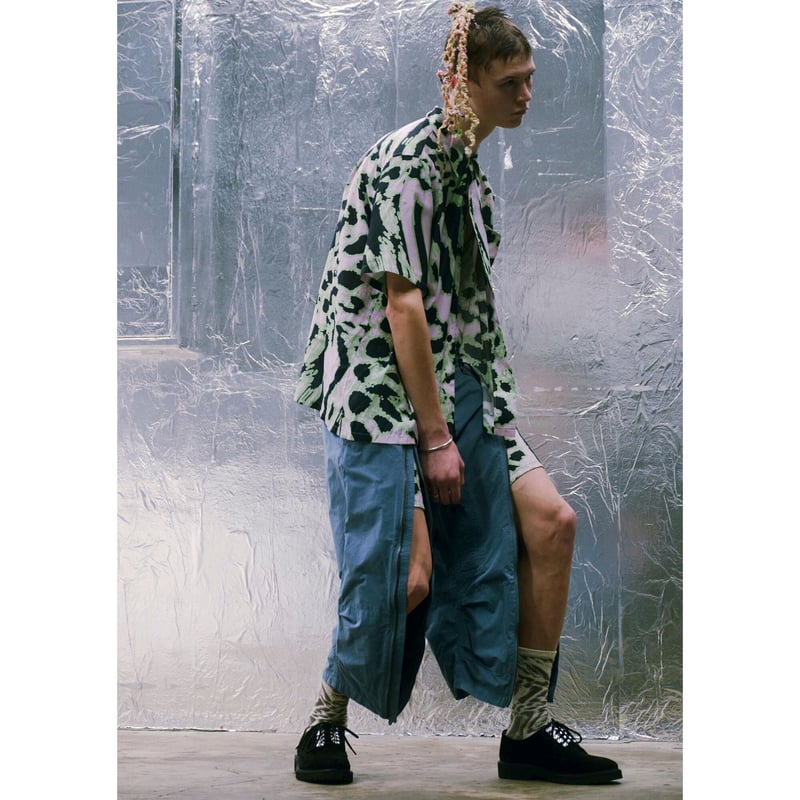 BAL / ACID ANIMAL RAYON SS SHIRT / GREEN | Soph