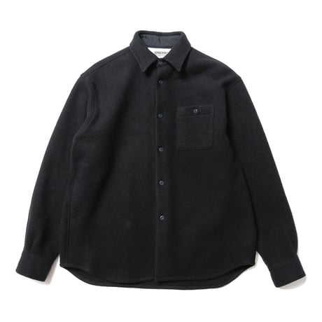 HOMBRE NINO / MELTON WOOL SHIRT / NAVY