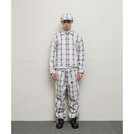 BAL / PLAID WIDE MOUNTAIN PANT / GRAY