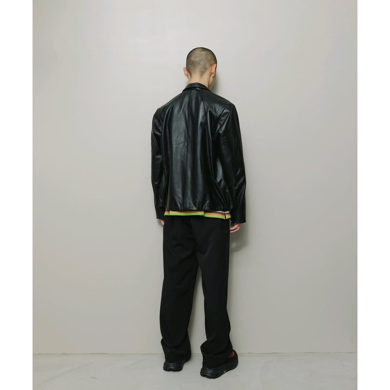 BAL / TECH LEATHER ZIP JACKET / BLACK | Sophomore