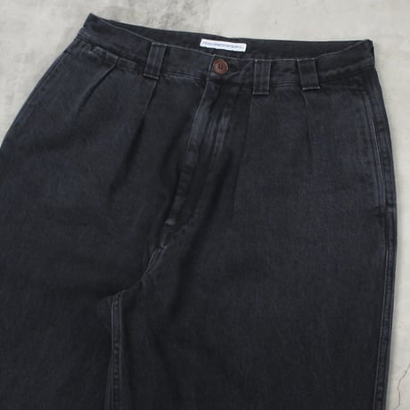 NOROLL / THICK WALK PANTS / BLACK DENIM