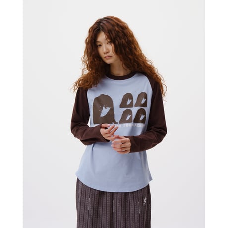 BoTT / DISC RAGLAN L/S TEE / LIGHT BLUE