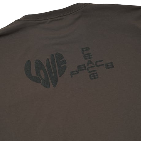 GARBAGE / POCKET LS TEE (L&P) / DARK GREY (BLACK PRINT)