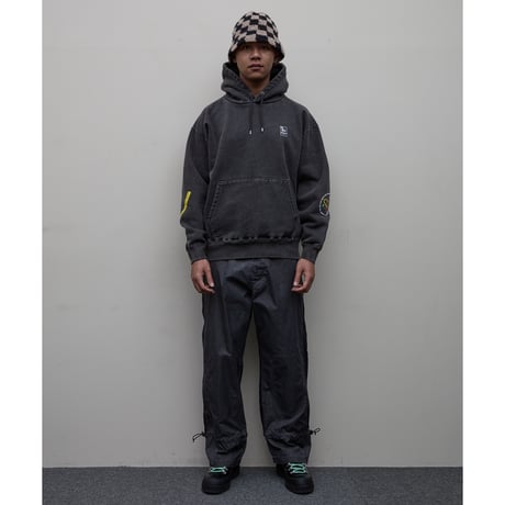 BAL / PIGMENT NYLON TRACK PANT / BLACK