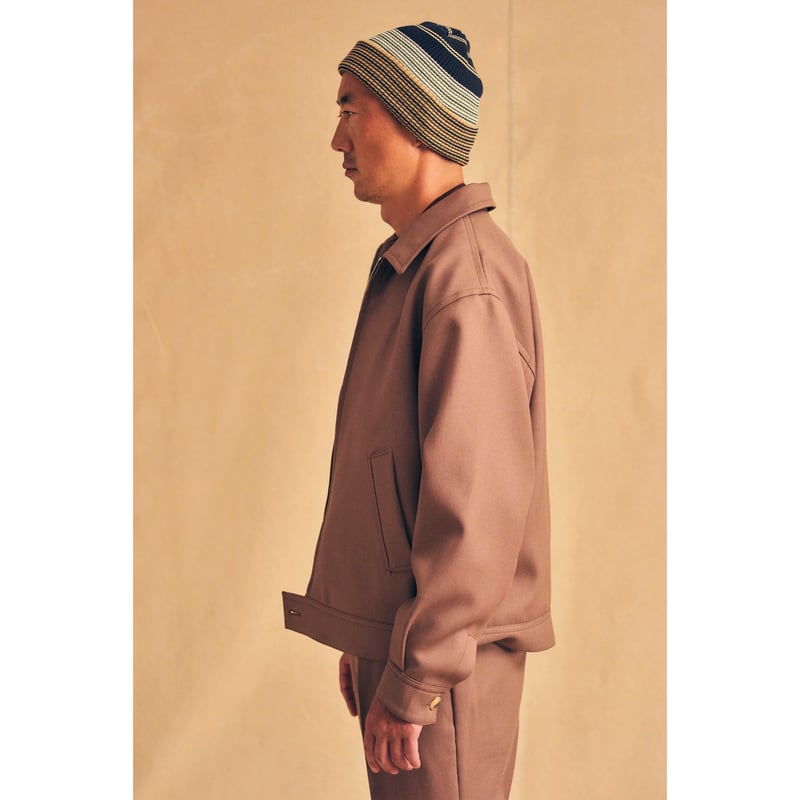 tone / CAVALRY TWILL ZIP UP BLOUSON / CINNAMON  