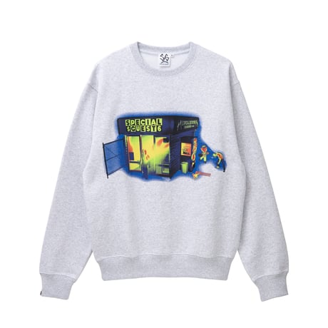SPECIAL GUEST K.K. / SG THERMOGRAPHY CREW NECK / ASH