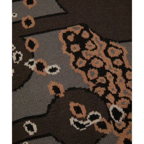 BAL / JACQUARD COTTON CREWNECK SWEATER / BLACK