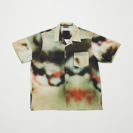 BAL / BLUR PATTERN LYOCELL SS SHIRT / BLUR