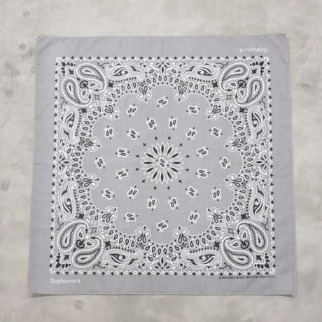 Sophomore / LOGO BANDANA / SILVER