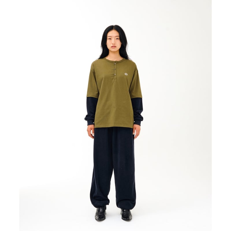 SOL soonerorlater / FAKE LAYERED TEE / KHAKI |
