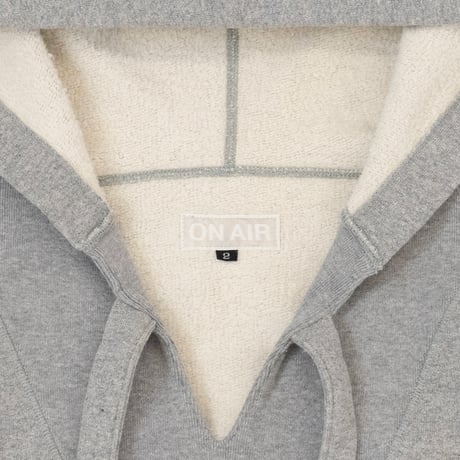 ON-AIR / HEAVY FLEECE BAJA HOODIE / GREY HEATHER