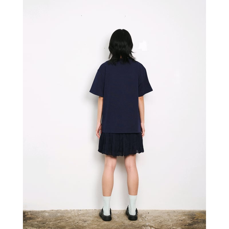 SPECIAL GUEST K.K. / FAUX FUR PATCH TEE / NAVY