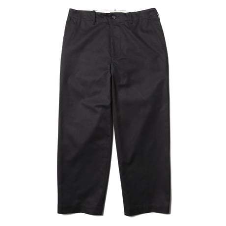 tone / COTTON TWILL WIDE TROUSER / D.NAVY