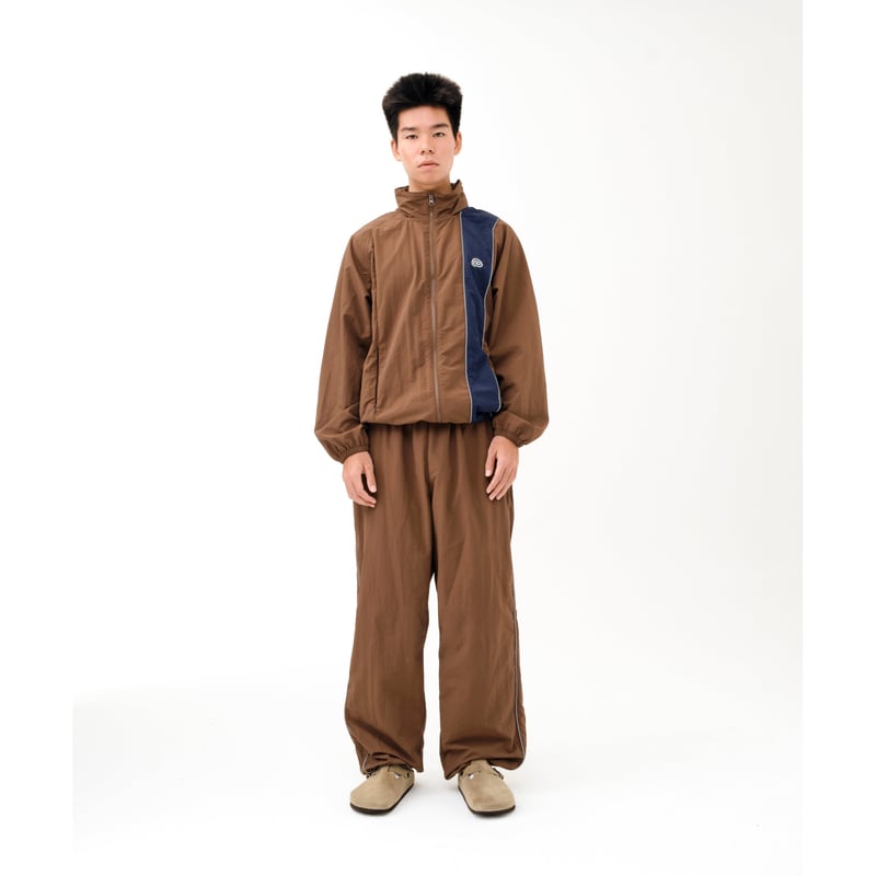 SOL soonerorlater / NYLON TRACK PANTS / BROWN |