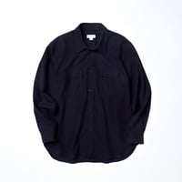 tone / COTTON TWILL WORK SHIRT / NAVY