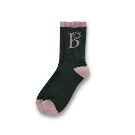BoTT / B LOGO SOCKS / GREEN