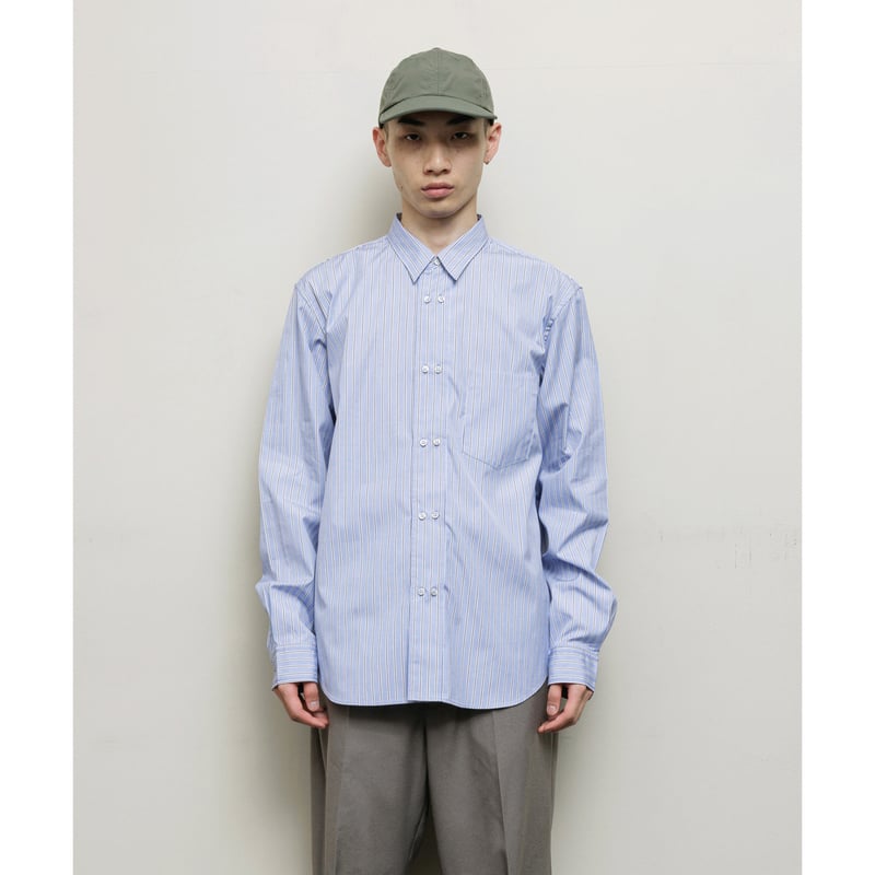 BAL / DOUBLE BUTTON SHIRT / BLUE | Sophomore