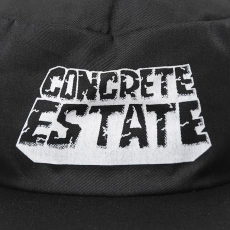 HOMBRE NINO / CONCRETE ESTATE LOGO CAP / BLACK