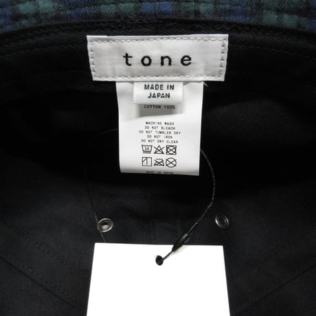 tone / TIED HAT / NAVY CHECK