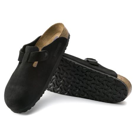 BIRKENSTOCK / BOSTON SUEDE LEATHER REGULAR / BLACK
