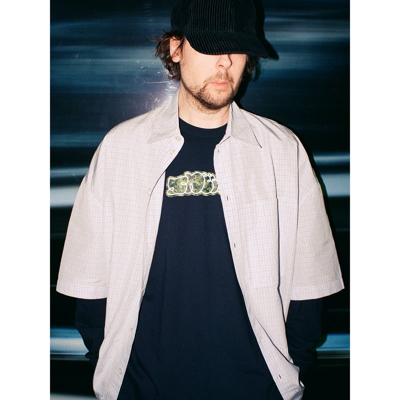 SNEEZE MAGAZINE / DIGI CAMO LS LOGO TEE / NAVY